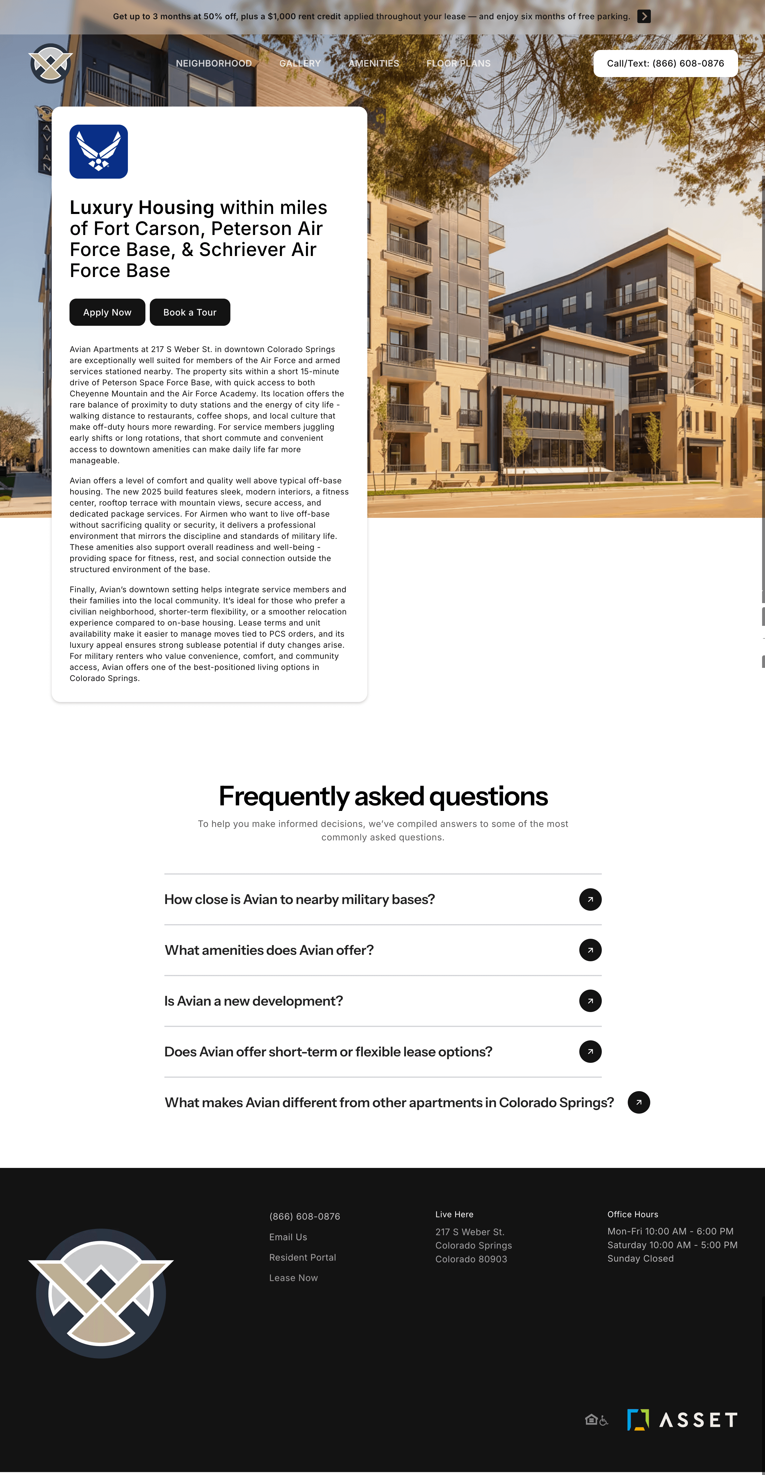 Military Housing Landing Page